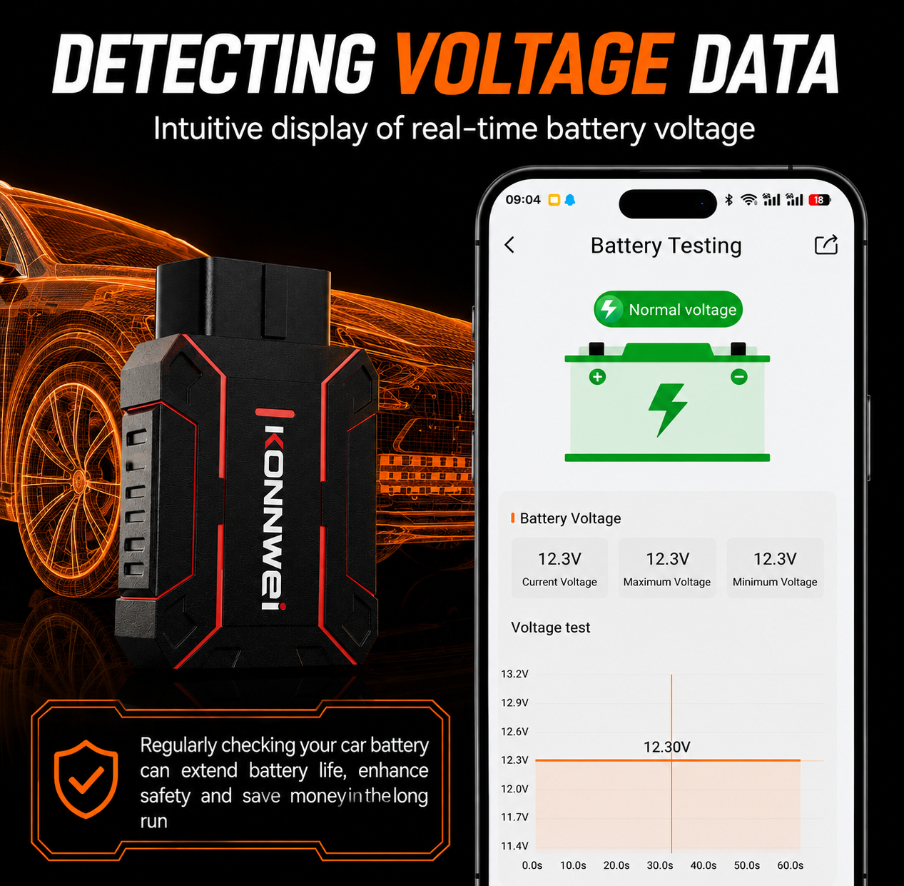 RoadIQ Vehicle Diagnostics| Bluetooth OBD2 Scanner